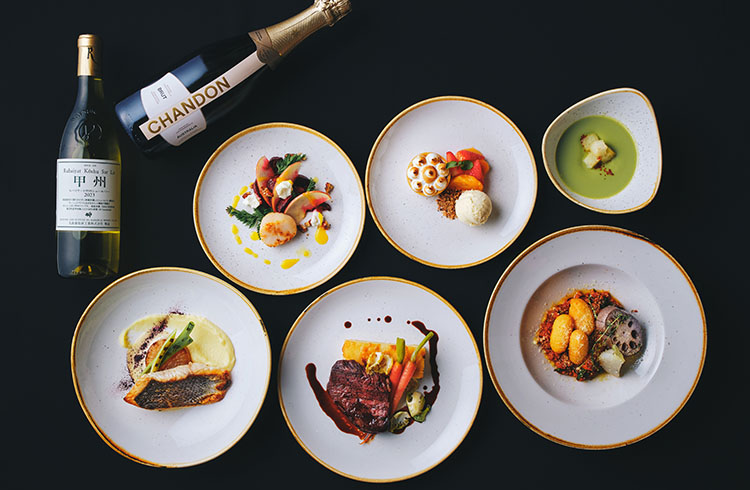 冬のフェスティブ季節のメニュー