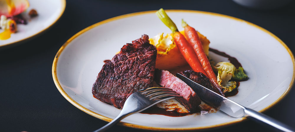 冬のフェスティブ季節のメニュー