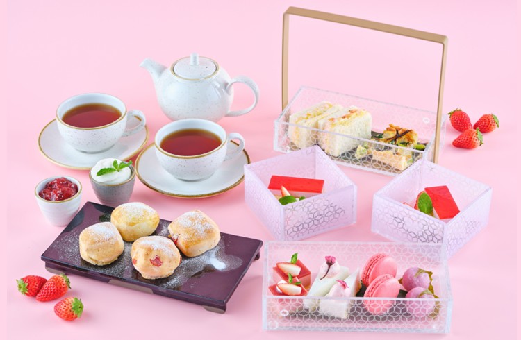 【1日25名様限定 / 事前予約制】春が到来～さくらと苺のときめきアフタヌーンティー